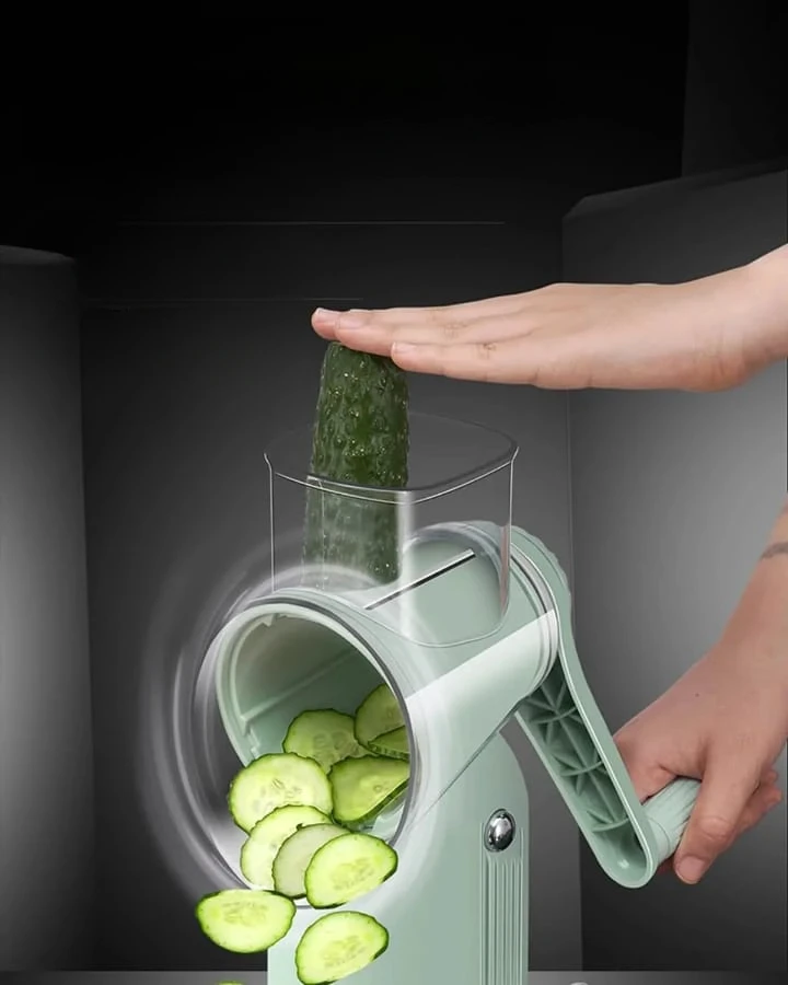 Coupe-légumes multifonctionnel à rouleau manuel