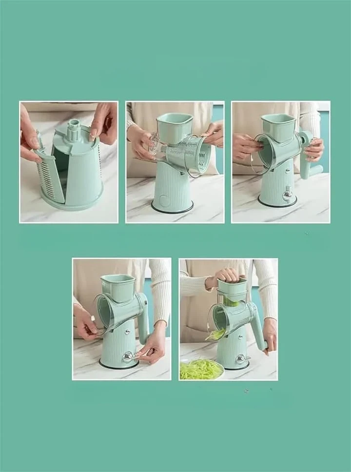 Coupe-légumes multifonctionnel à rouleau manuel