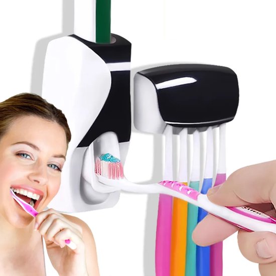 Distributeur De Pâte Dentifrice automatique+Porte-Brosse