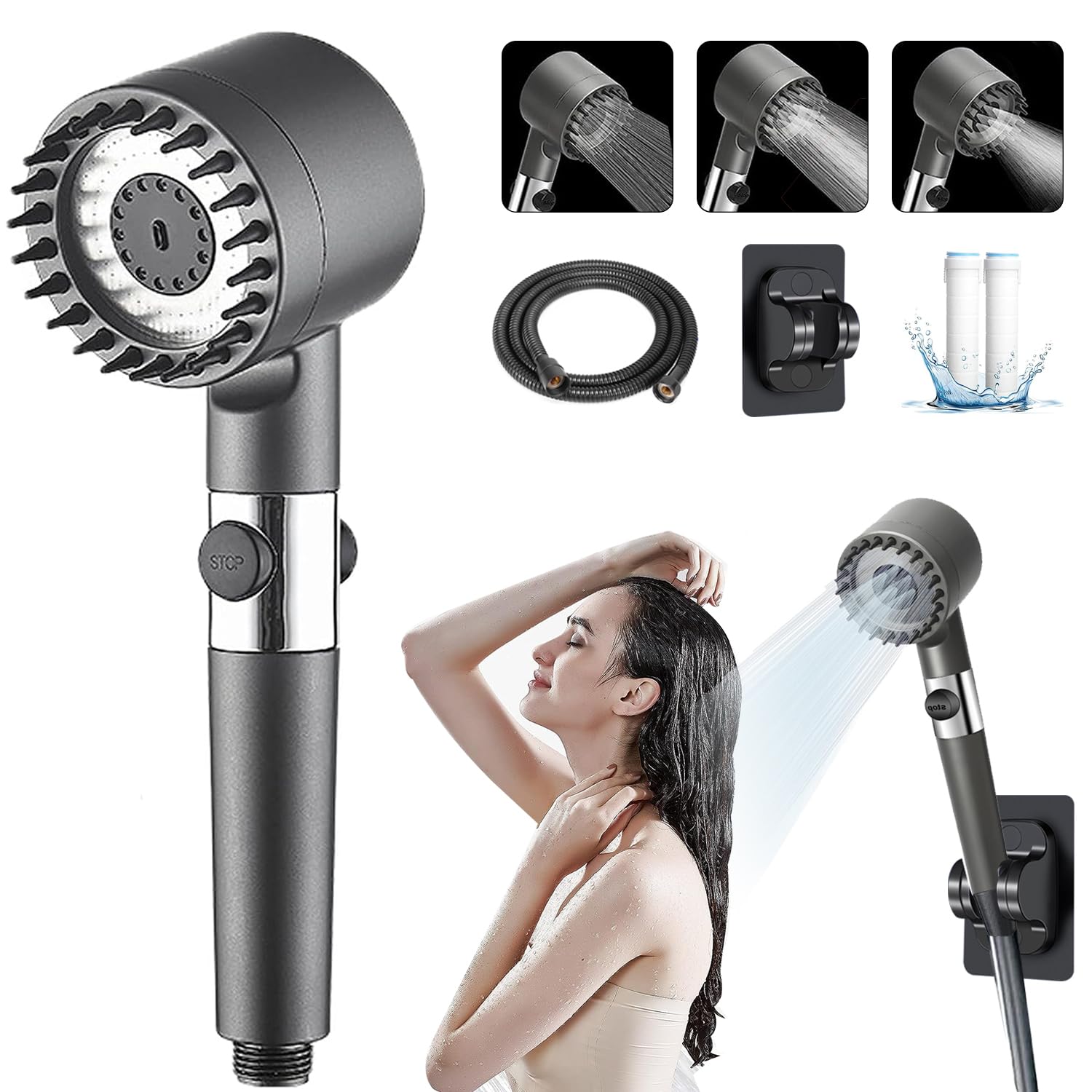 Pommeau de douche portable