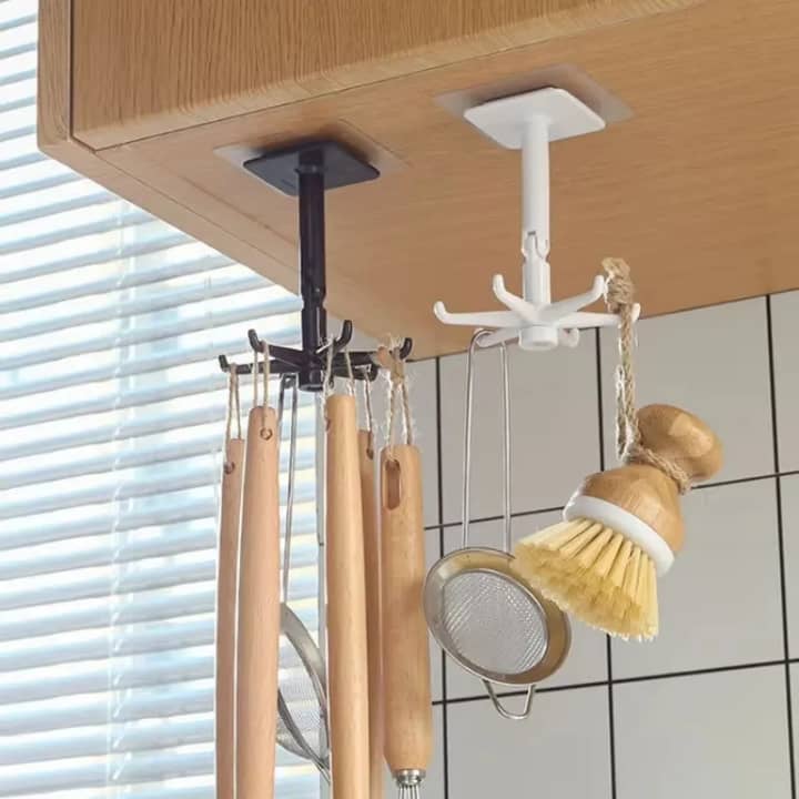 Crochet de cuisine rotatif