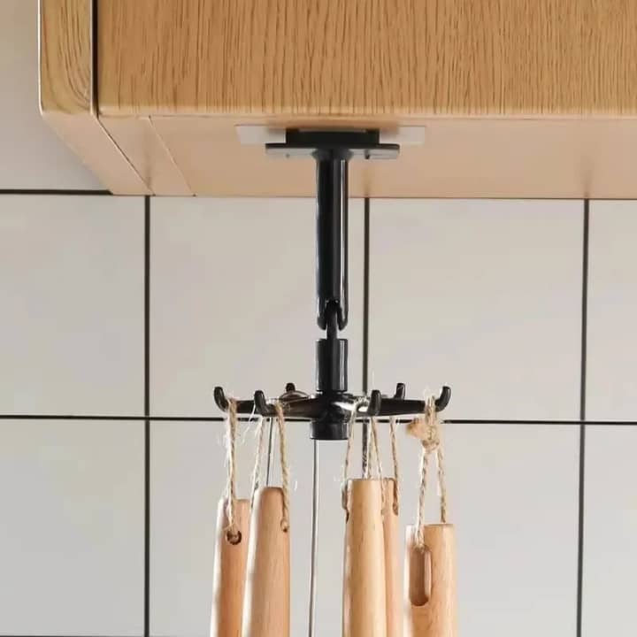 Crochet de cuisine rotatif