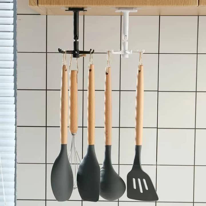 Crochet de cuisine rotatif