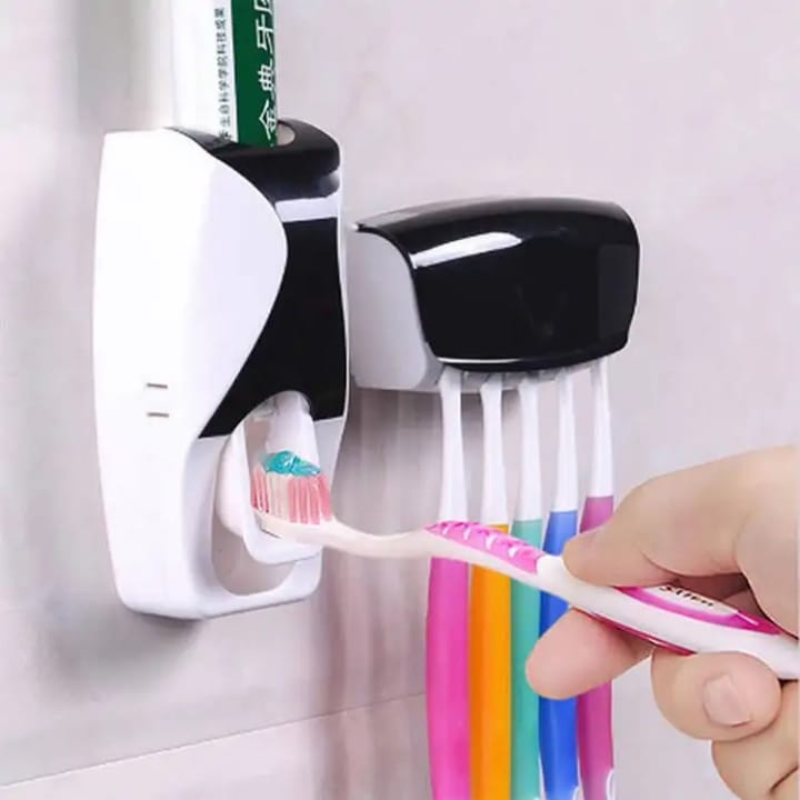 Distributeur De Pâte Dentifrice automatique+Porte-Brosse