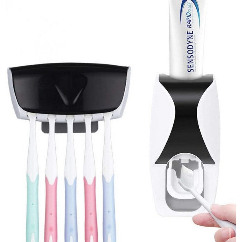 Distributeur De Pâte Dentifrice automatique+Porte-Brosse